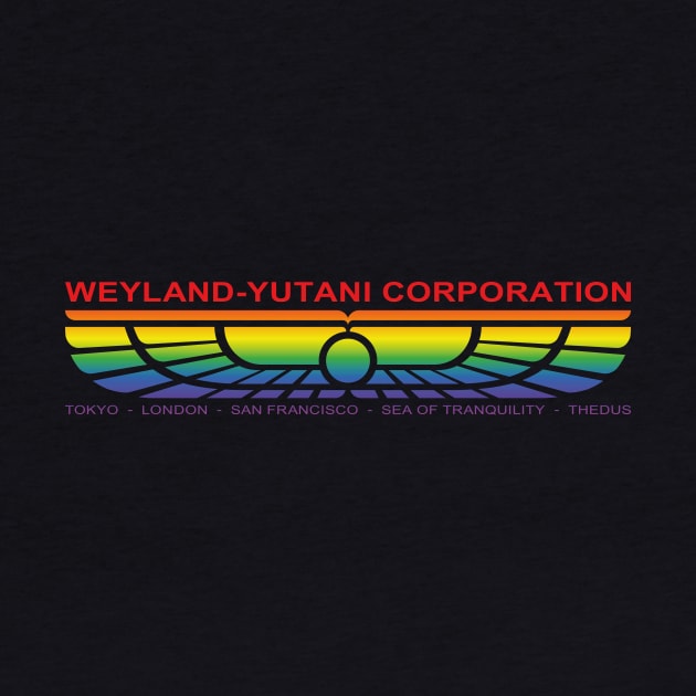 Weyland-Yutani Corp Emblem (rainbow effect) by GraphicGibbon